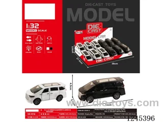 1:32 pull back alloy car W L/M(12pcs)included battery