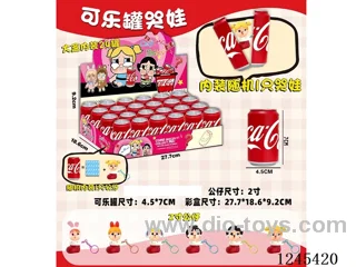 7CM Coke Can Crybaby Charm Doll 24pcs