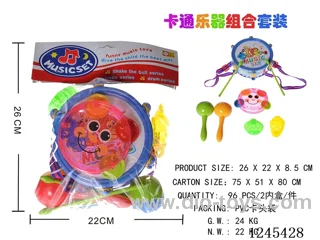 Cartoon musical instrument set