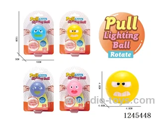 pull whistle ball (with light included battery)