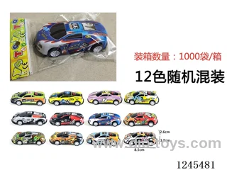 pull back alloy off-road running car 1:56 12 colors