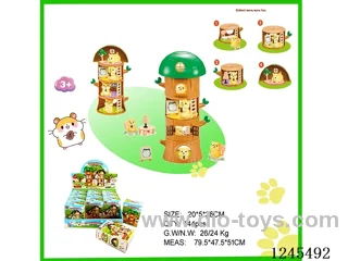 Pet Tree House Stacker 4 models (12PCS/Display Box)