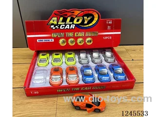 pull back alloy car 4 models 8 colours (12pcs)