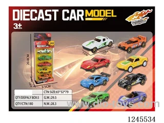 5pcs free wheel Alloy Car