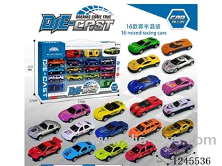 16pcs free wheel Alloy Small Car