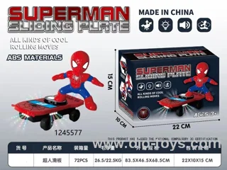 Superman sliding plate toy in color box