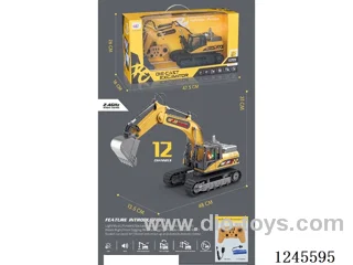 12ch RC alloy excavator W L/M included battery