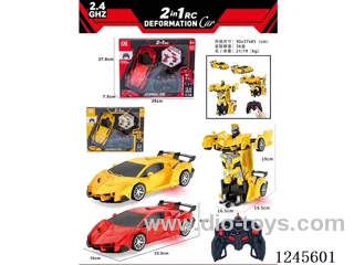 1:18 RC One-touch Transform Lamborghini (Lights) 2 Colours Mixed included battery