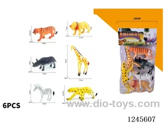6PCS Wild Animals