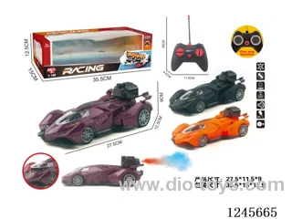 1: 16 5ch RC car with light /spray included battery 3 colors