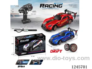 2.4G RC drift car with light/spray included battery