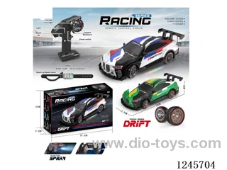 2.4G RC drift car with light/spray included battery