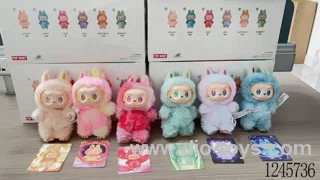 LABUBU6 business cards randomly paired with 1 keychain (6pcs)