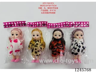6-inch Articulated Solid-Body doll