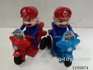 Mario Mini Motorcycle -Pull-String