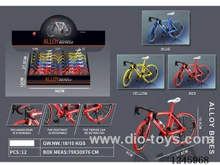Alloy Bicycle 12PCS 3 colors