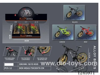 Alloy Bicycle 12PCS 3 colors