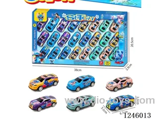 Stitch pull-back alloy car 24 PCS