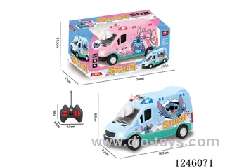 1:24 4ch Stitch RC car with lights not included battery 2 colors