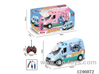 1:24 4ch Stitch RC car with lights included battery 2 colors