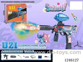 B/O high-speed repeating water bullet gun with light/spray included battery