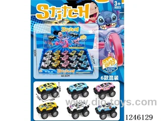 Stitch metal pull-back off-road vehicle (15 PCS)