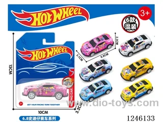 Stitch iron pull-back metal car 6 colors