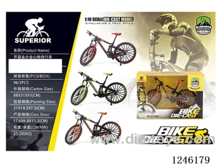 1:10 Alloy Mountain Bike. 3 Colours Mixed-free wheel