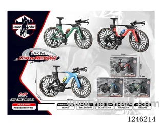 1:10 Alloy Mountain Bike, 3 Colours Mixed - free wheel