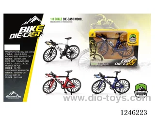 1:8 Alloy Mountain Bike, 3 Colours Mixed - Free Wheel