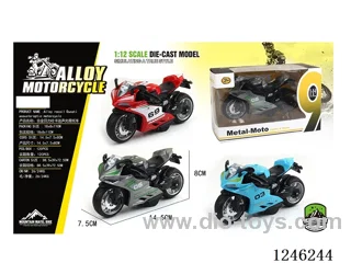 Ducati Alloy Motorcycle - Pull Back W L/M, Included Battery
