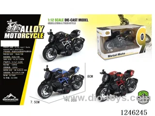 Ducati V4 Alloy Motorcycle - Pull Back W L/M, Included Battery