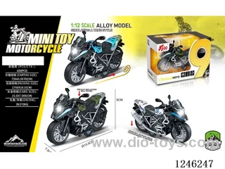 BMW Waterbird alloy motorbike - pull back, W L/M, included battery