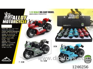 Ducati alloy motorbike - pull back, W L/M, included battery