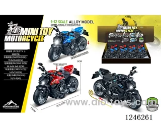 Ducati alloy motorbike - pull back, W L/M, included battery