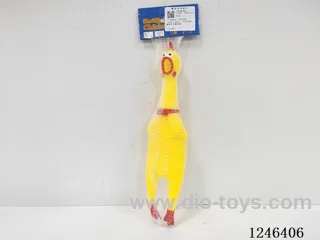 Rubber-moulded medium squeaky chicken