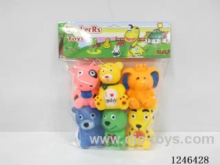 Rubber-moulded Animal 6PCS