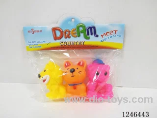 BB Whistle Rubber-moulded Lion 3PCS