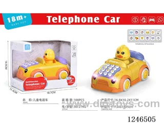 Early Learning Duck Car Telephone English Version (not included battery)