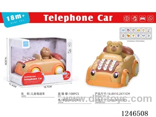 Early Learning Capybara Car Telephone English Version (not included battery)