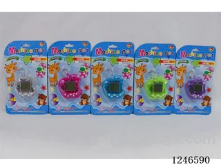 Electronic pet machine with beaded chain included battery 2*AG13