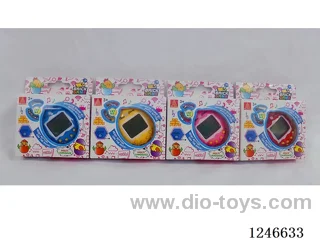 Upgraded 197-in-1 Multilingual Electronic Pet Machine with Cartoon Colour Background included battery 2*AG13
