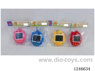 Upgraded 197-in-1 Multilingual Electronic Pet Machine with Cartoon Colour Background included battery 2*AG13