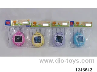 Upgraded 197-in-1 Multilingual Electronic Pet Machine with Cartoon Colour Background included battery 2*AG13