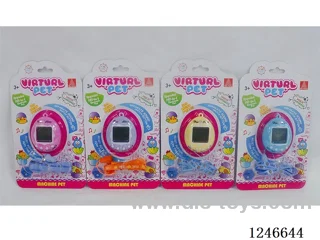 Upgraded 197-in-1 Multilingual Electronic Pet Machine with Cartoon Colour Background with leash included battery 2*AG13