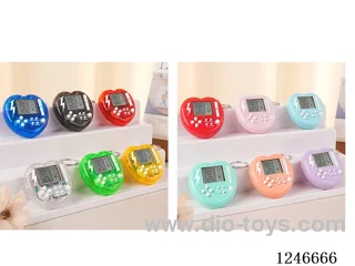 Tetris game console 12colors included battery