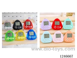 Tetris game console 12colors included battery