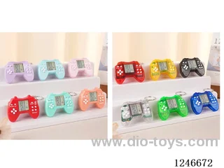 Tetris game console 12colors included battery