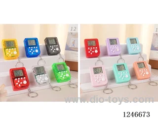 Tetris game console 14colors included battery