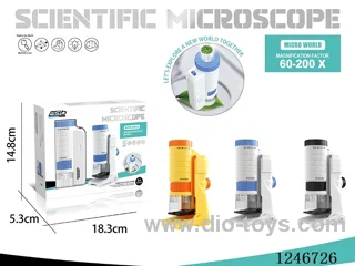 Handheld Microscope + Stand + Mobile Phone Clip 60X-200X in included battery